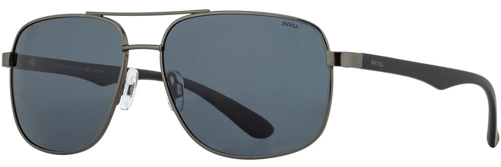 NEW INVU- 252Double bar grey aviator Sunglasses